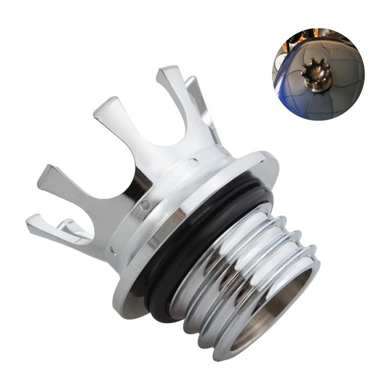 

Крышка топливного бака мотоцикла, крышка бензобака, масляная крышка в стиле короны для Harley Sportster Dyna Softail Triumph Bonneville Thruxton Scrambler