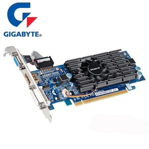 GIGABYTE G 210 1GB Graphics Cards 64Bit GDDR3 Video Card Original n210 G210 1G for nVIDIA Geforce GPU PC games Dvi VGA Used