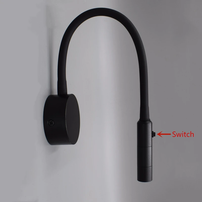 

Настенный светильник khelse белый/черный 1Вт/3Вт