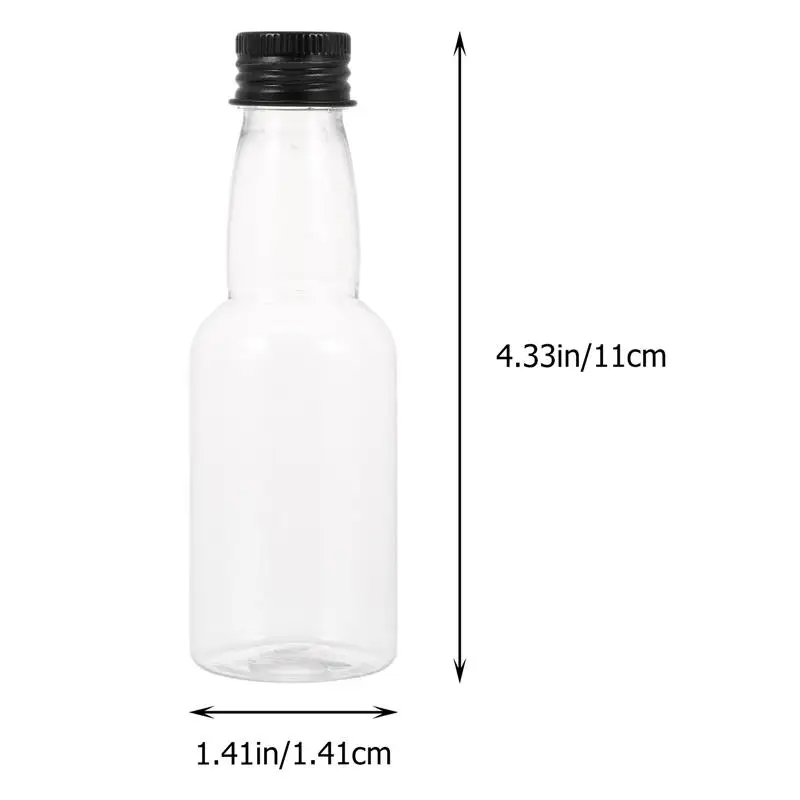 25/50pcs 50ml Plastic Vinegar Sauce Bottle Empty Sample Condiment Containers Reusable Mini Seasoning Box images - 6