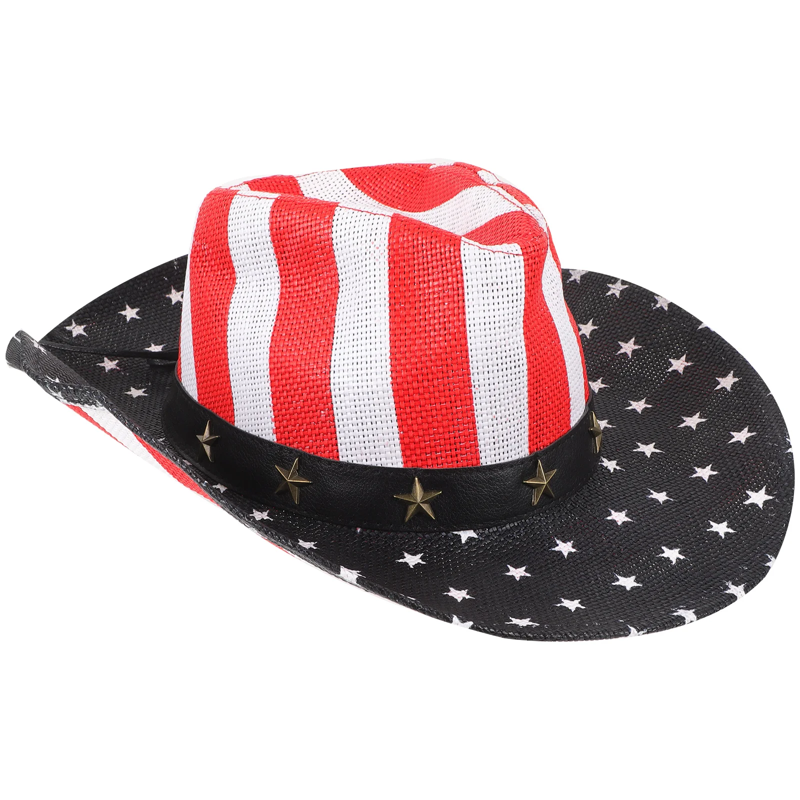 

United States Cowboy Hat Women Cowgirl Party Decorations American Flag Retro Usa Headwear