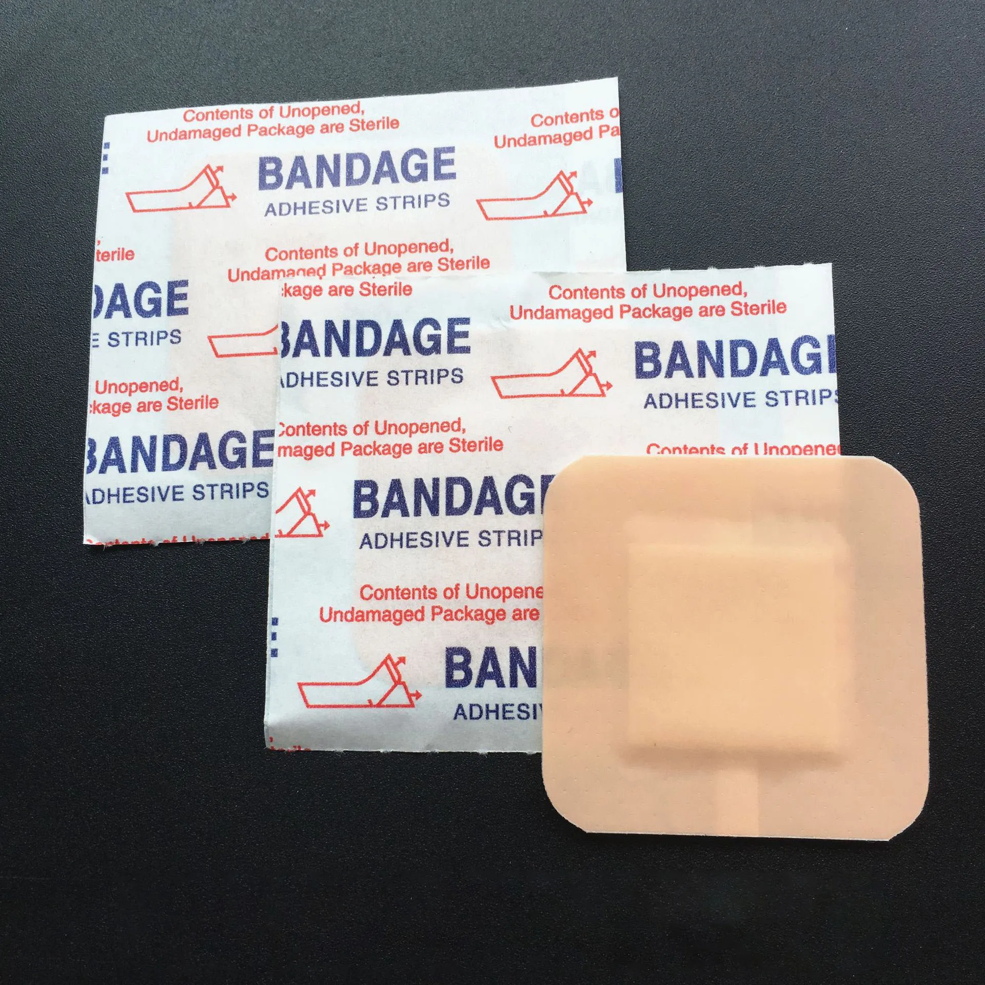 

100Pcs Wound Dressing Waterproof Skin Healing Patches Self-Adhesive Bandage Plaster Square Shaped Band Aid for Adult Children