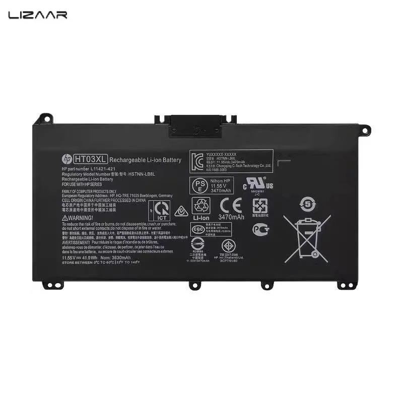 Аккумулятор HT03XL HT03 для HP Pavilion 14-CE0001LA 14-CE0014TU 14-CE0010CA HSTNN-LB8L |