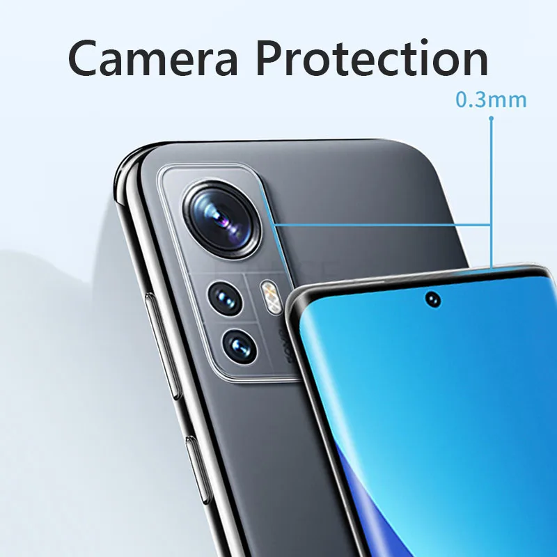 Чехол для Xiaomi 12 Lite Pro 12X Xiaomi12 мягкий прозрачный защитный чехол из ТПУ камеры