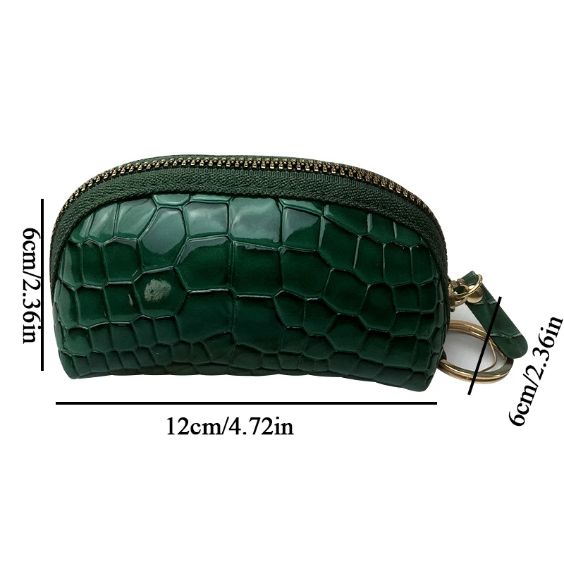 New Mini Women's Wallet Crocodile Pattern Short Zipper Wrist Small Coin Bag Fashion Pu Leather Ladies Card Holder Coin Purse