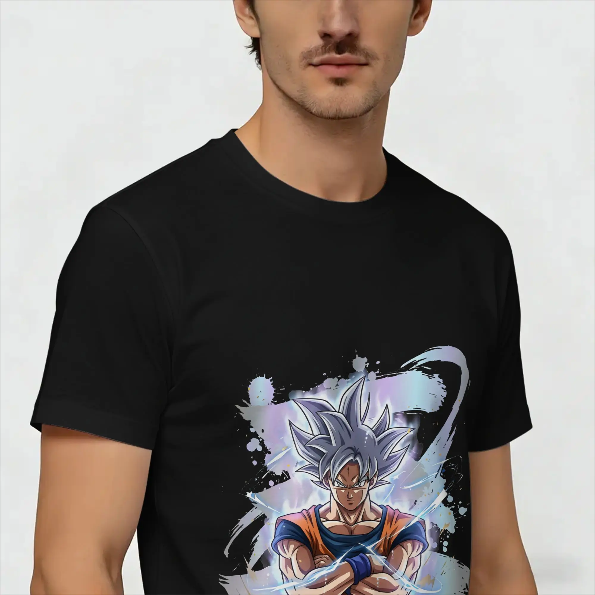 Фото Футболка Dragon Balls, пляжная, в стиле хип-хоп, мужская, 100% хлопок, дышащая, оверсайз, с короткими рукавами, эстетичная. №4
