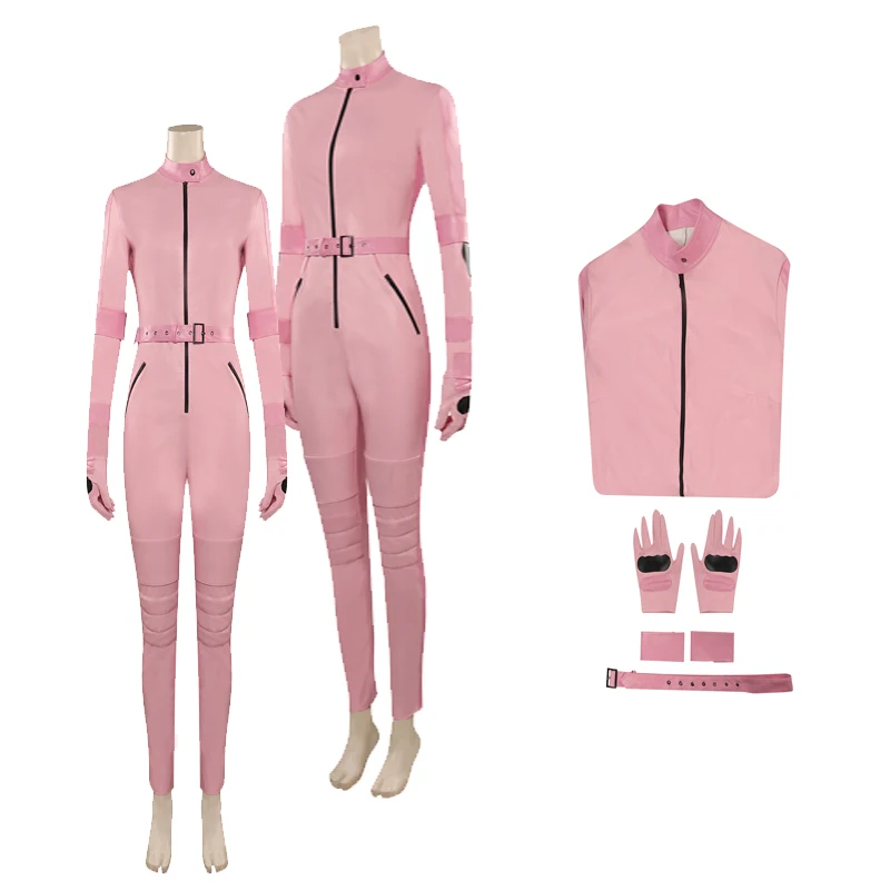 

Princess Peach Cosplay Anime Costume For Girls Jumpsuit Gloves Belt Set Fantasia Women Halloween Carnival Party Disguise Clothes