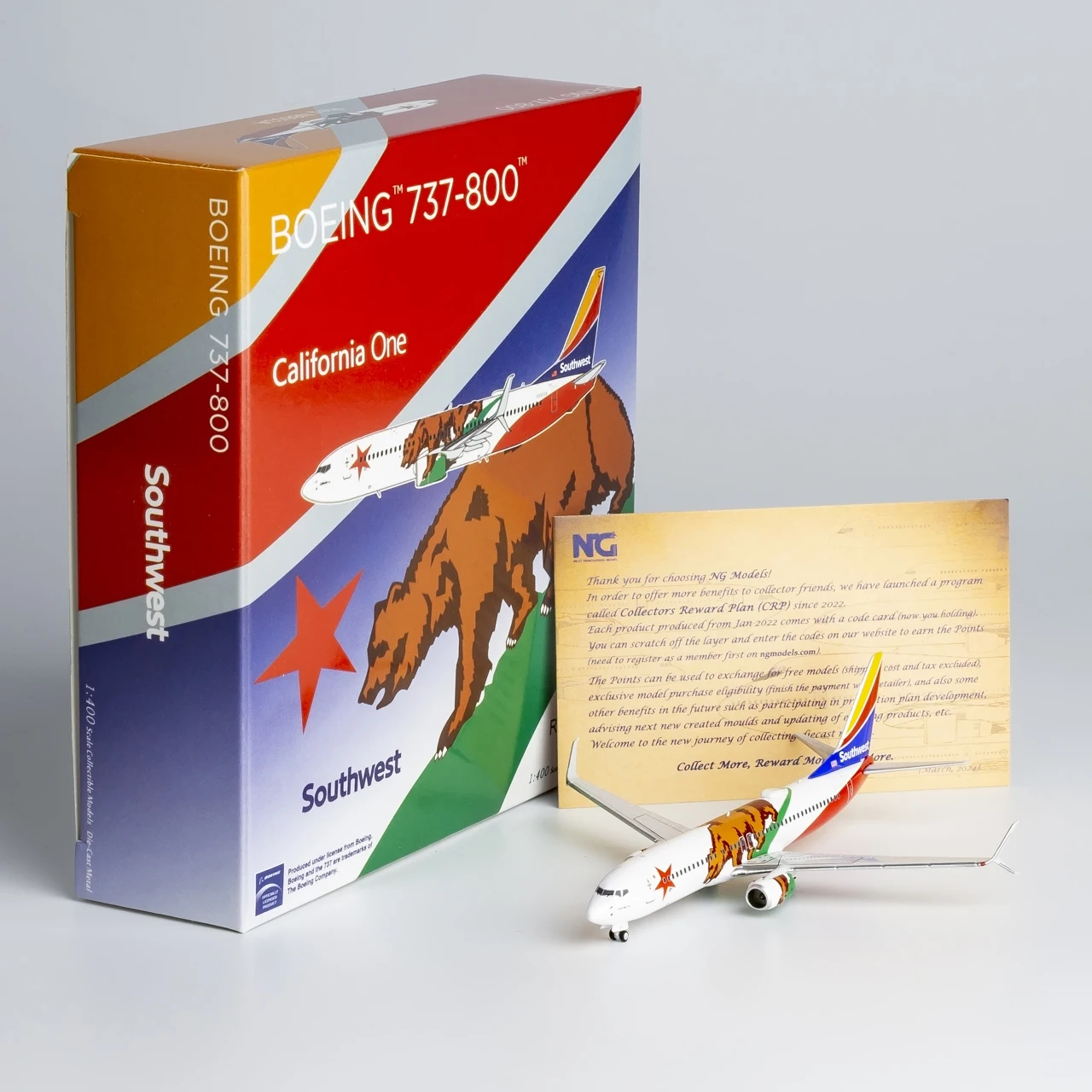 Коллекционный самолёт из сплава 58211 подарок NG модель 1:400 Юго-Восточной