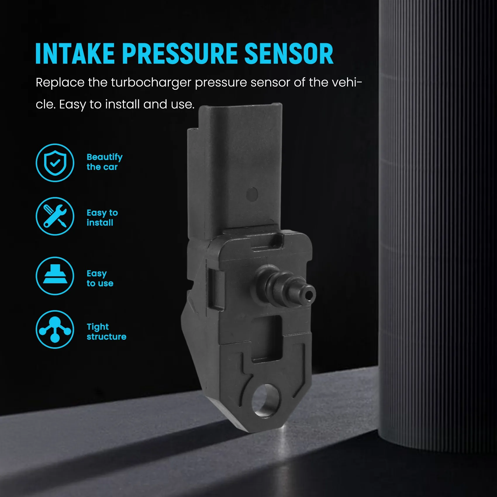 2004 бар датчик давления в коллекторе Turbo Boost для 2014-1007 206 307 407 607 CC SW 807 1 6 2 0 9639469280 1231463