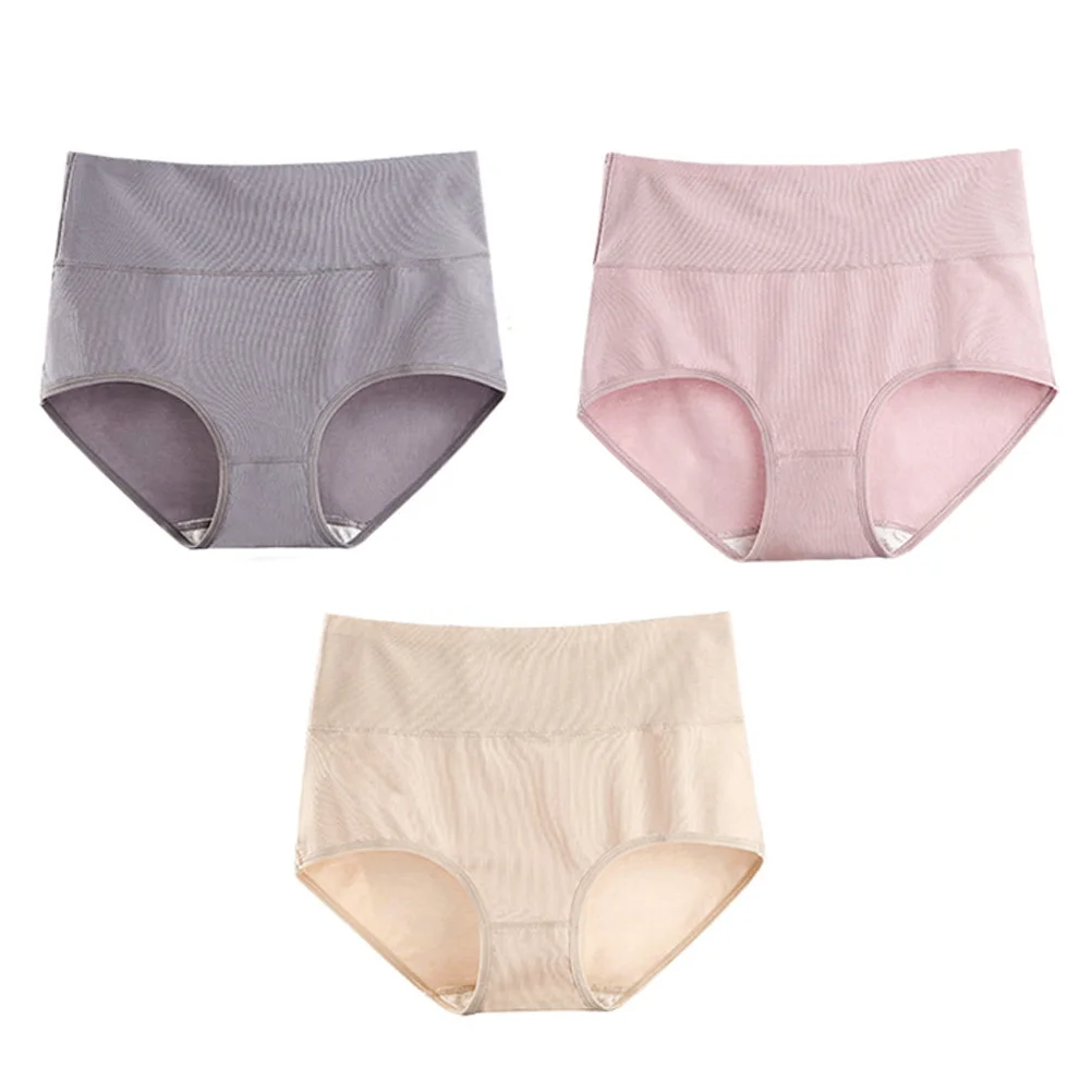 

3pcs Underwear High Waisted Body Shape Underwear Lady Lift Hip Panties