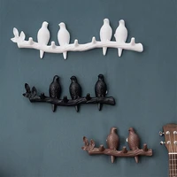 resin bird wall decoration fashion home accessories living room hanger key bedroom kitchen coat hat clothes towel wardrobe hooks