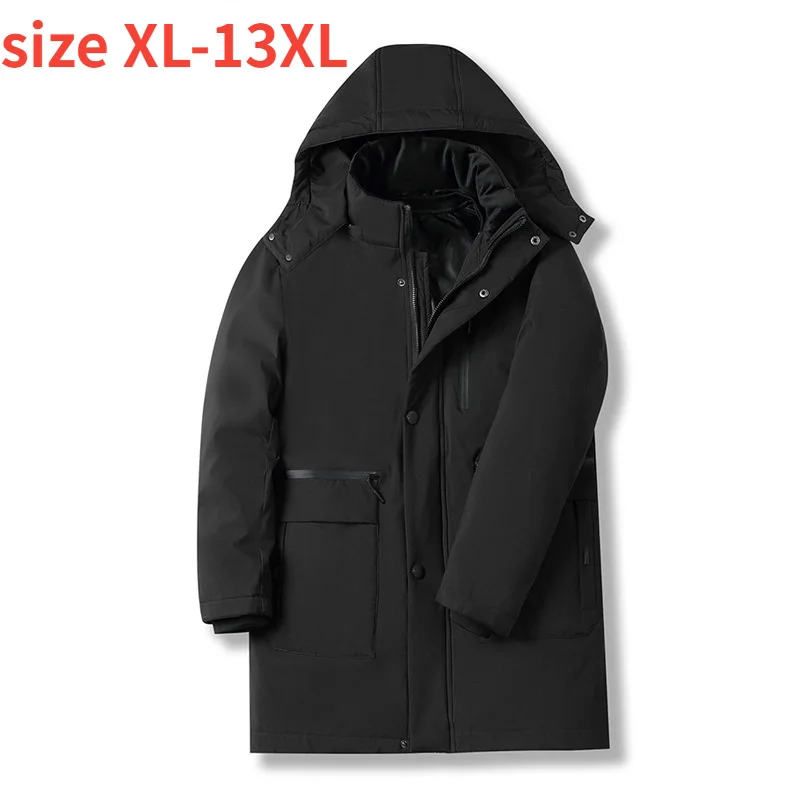 

High Fashion Suepr Large New Arrival Quality Down Jacket Male Detachable Liner Thickened Casual Plus Size XL-10XL 11XL 12XL 13XL