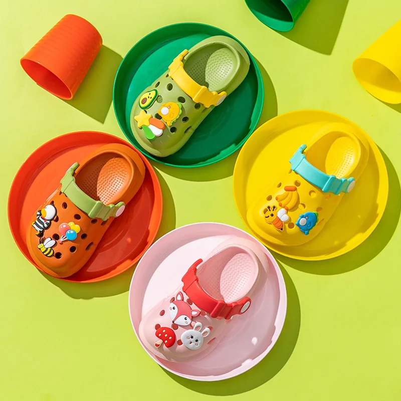 

Children Sandals Summer Toddler Baby Boys Girls Cartoon Beach Sandals Kids Slippers Non-slip Flip Shoes Children's Garden Shoes