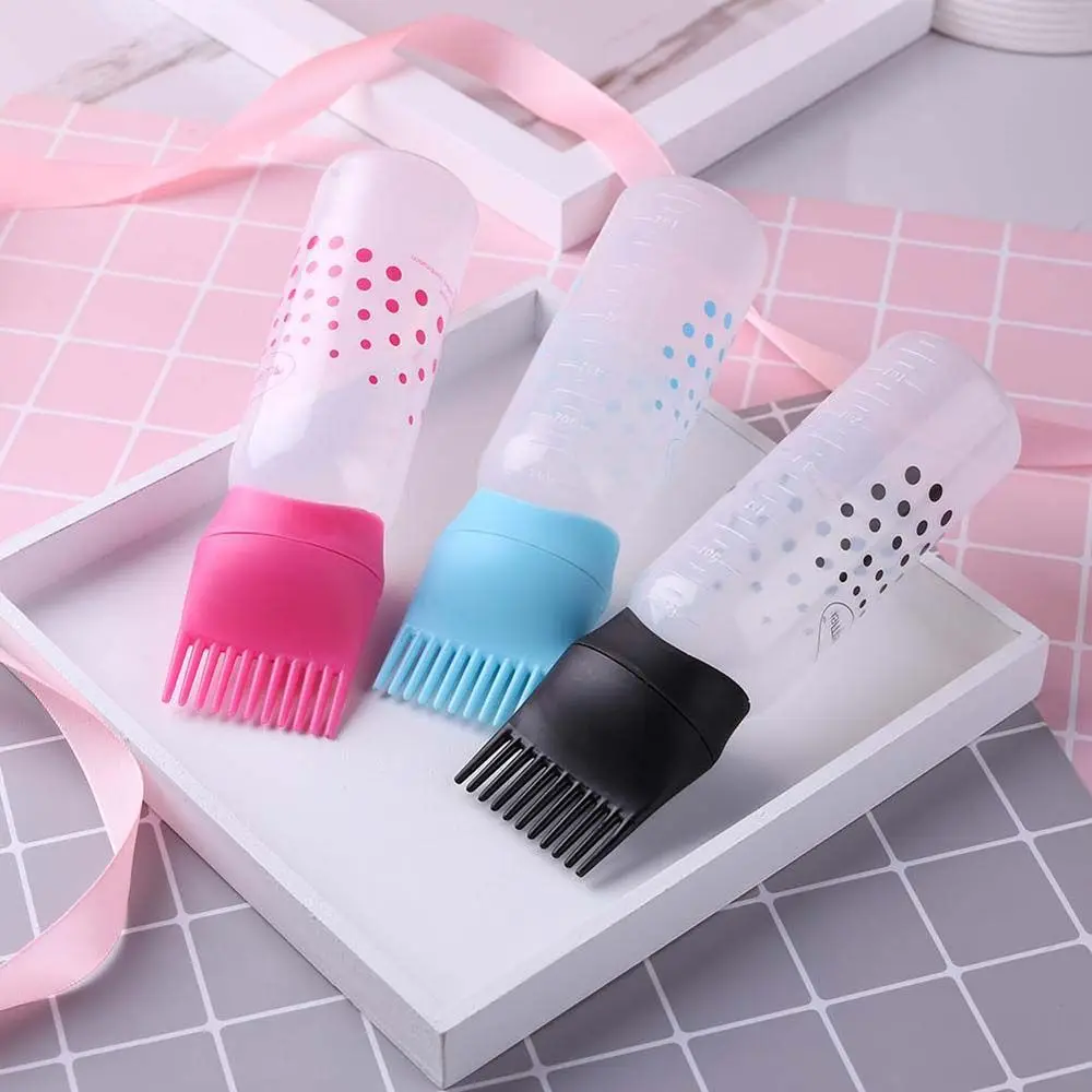 

Brush Durable Shampoo Dry-cleaning Bottles Hair Dye Applicator Bottles Hair Color Bottle Comb Bottle Refillable Bottle