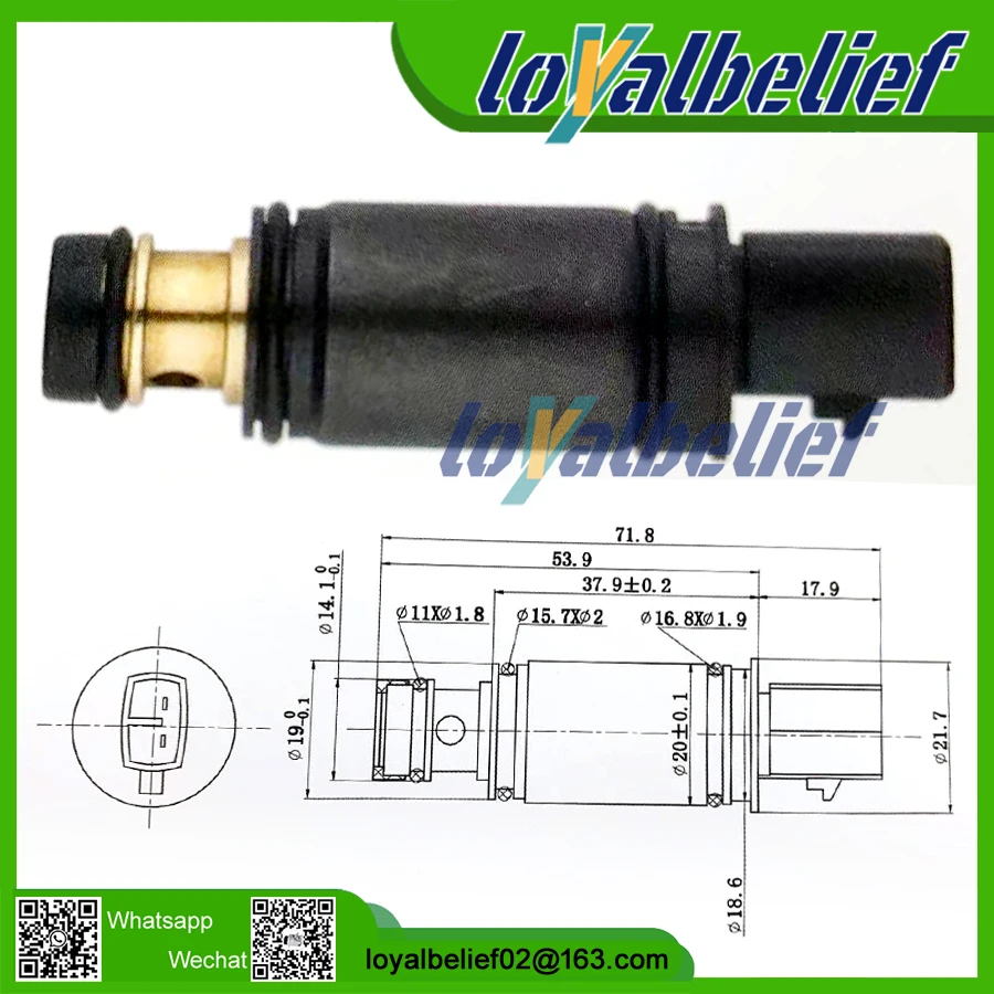 

For Denso 5SL12C Fiat Vauxhall Opel Corsa D Car Air Conditioning AC Compressor Electric Control Solenoid Valve