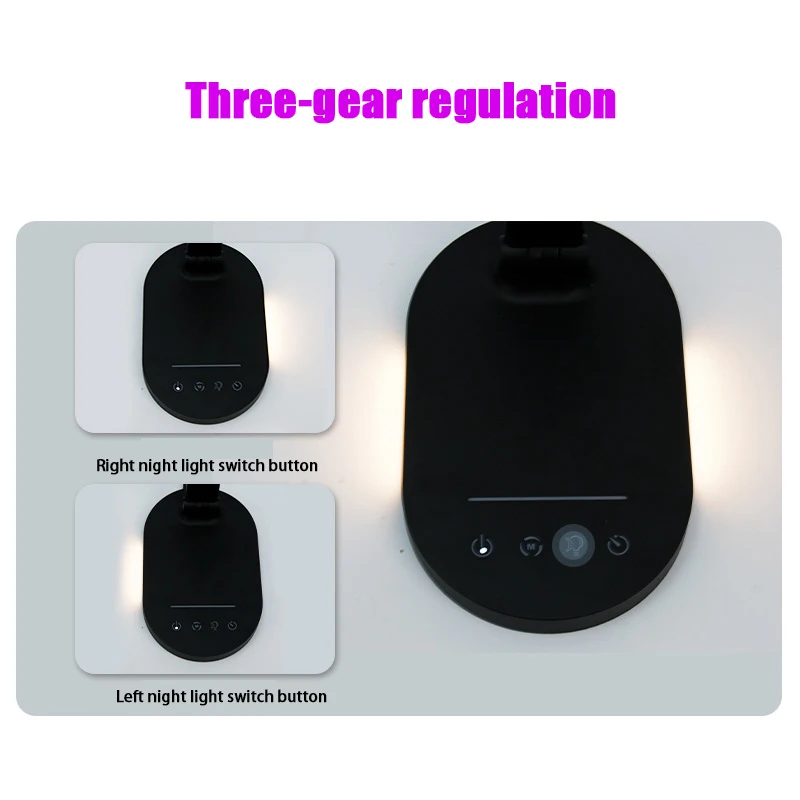 Складная Настольная лампа с двойной головкой креативная металлическая умная