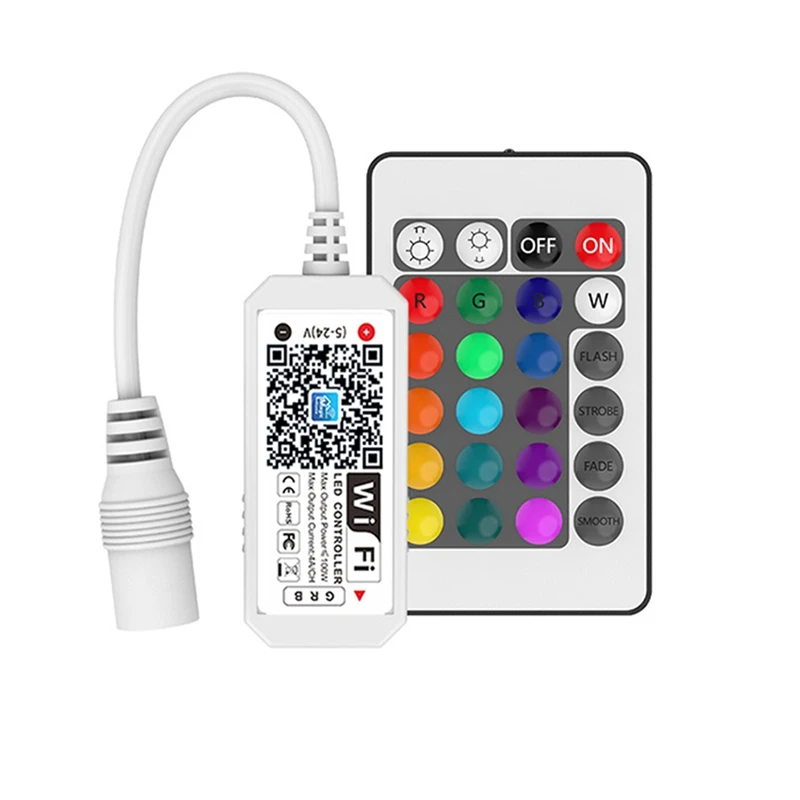 

RF Wireless Wifi RGB Controller Voice Control For DC5V-24V RGB LED Strip Light APP Remote Control Magic Home Tape Lights