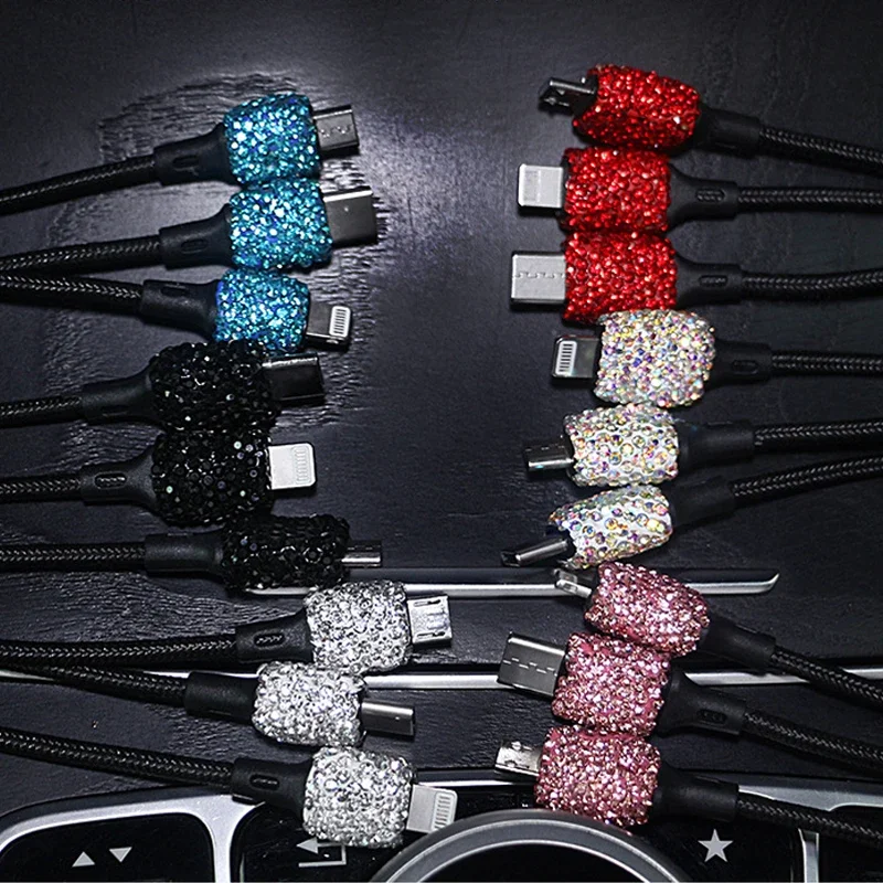 Бриллиантовое автомобильное зарядное устройство для автомобильного телефона