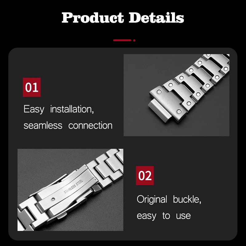Remodel Band +Case GW-B5600 DW5600 5610 for Casio for G-shock Replacment Band Strap Watch Band Bezel 5600 Metal GWM5610 GW5000