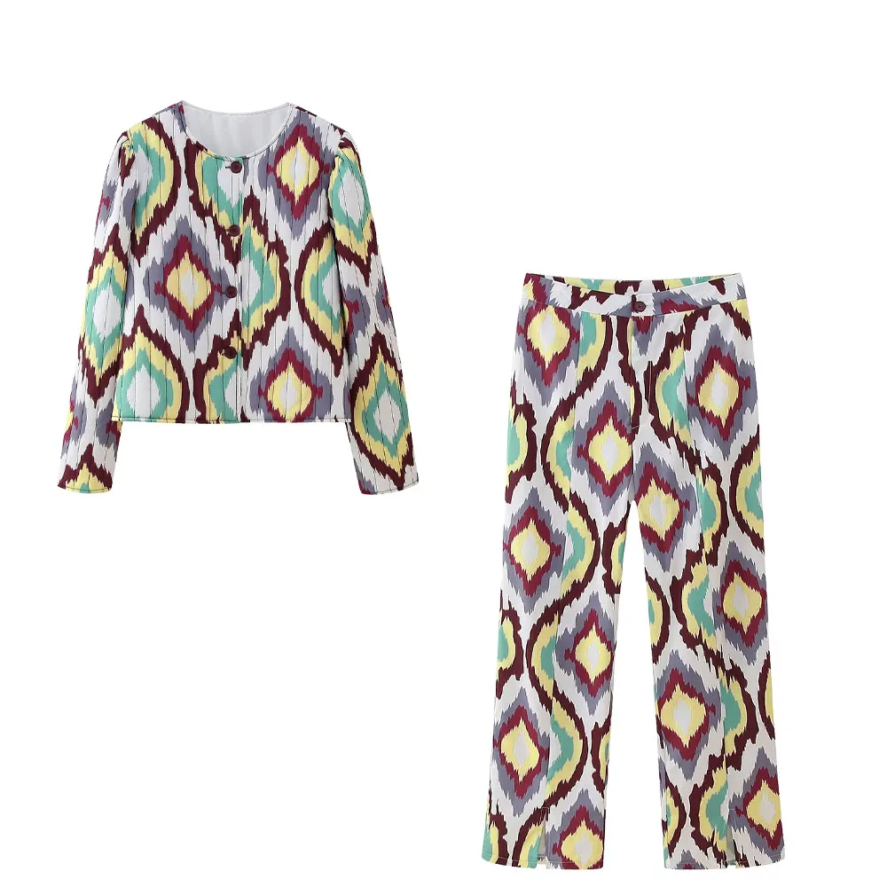 Новинка весна-лето Лидер продаж Женская одежда темпераментный принт стеганое