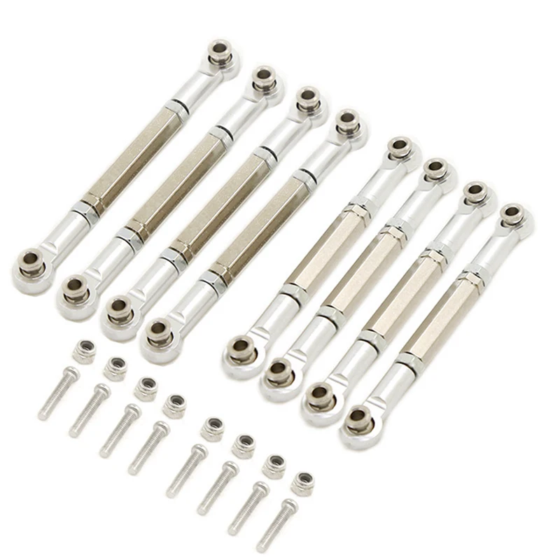 

Full Tube Frame Metal Chassis Metal Body Roll Cage, Black With Metal Pull Rod Tie Rod,Silver