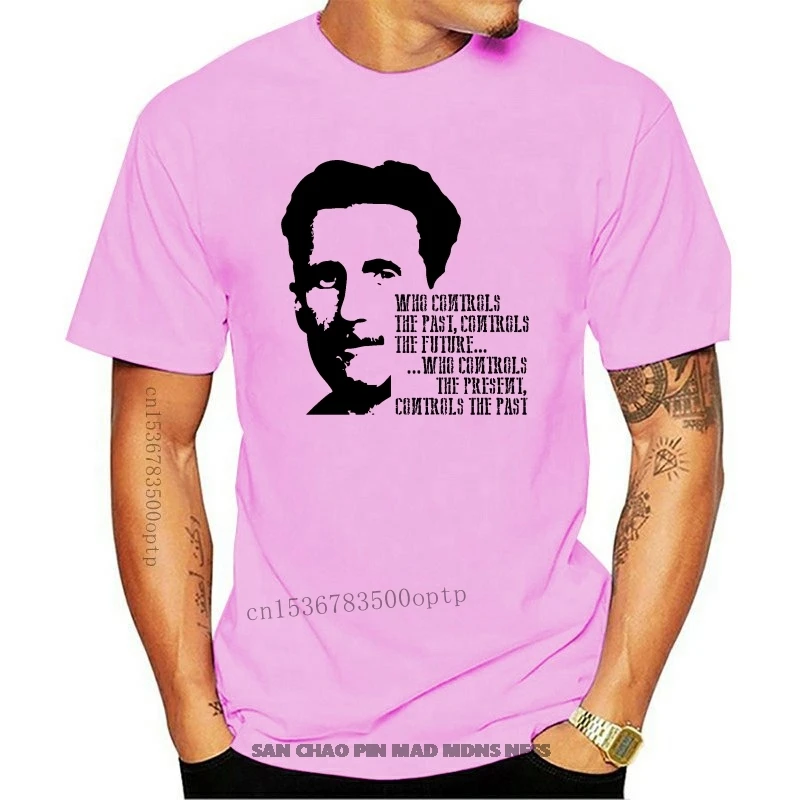 

Fashion 2020 Summer George Orwell T-Shirt 100% Cotton 1984 Farm Cartoon Tee Shirt Homme High Quality Top Tees