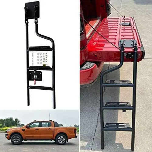 Стальная складная лестница для пикапа Ford Ranger 2007-2017 2018 2019 2020 2021 2022
