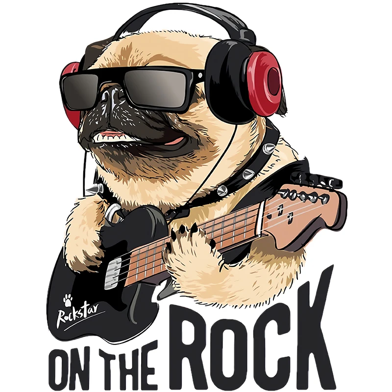 Автомобильная наклейка N379 # Pug на скалу, водонепроницаемая виниловая наклейка, автомобильные аксессуары, наклейка для автомобиля «сделай сам», Стайлинг автомобиля