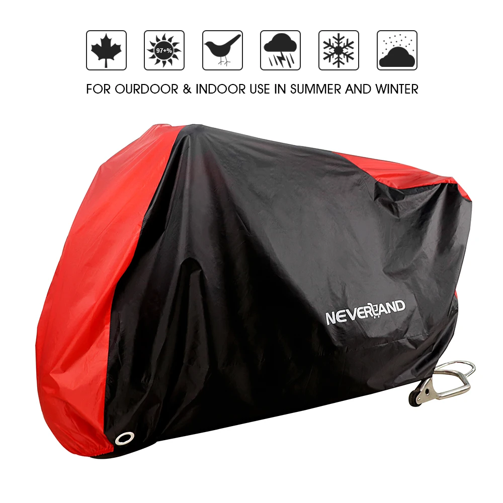 

190T Motorcycle Cover Universal Outdoor Uv Protector All Season Waterproof Motor Bike Bicycle Rain Dustproof Motor Scooter Cover