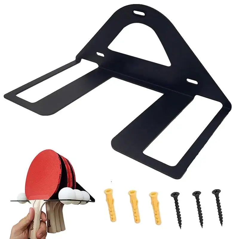 

Pings Pongs Paddle Holder Table Tennis Racquet Storage Holder Gym Storage Rack Heavy-Duty Wall Mounted Paddle Rackets