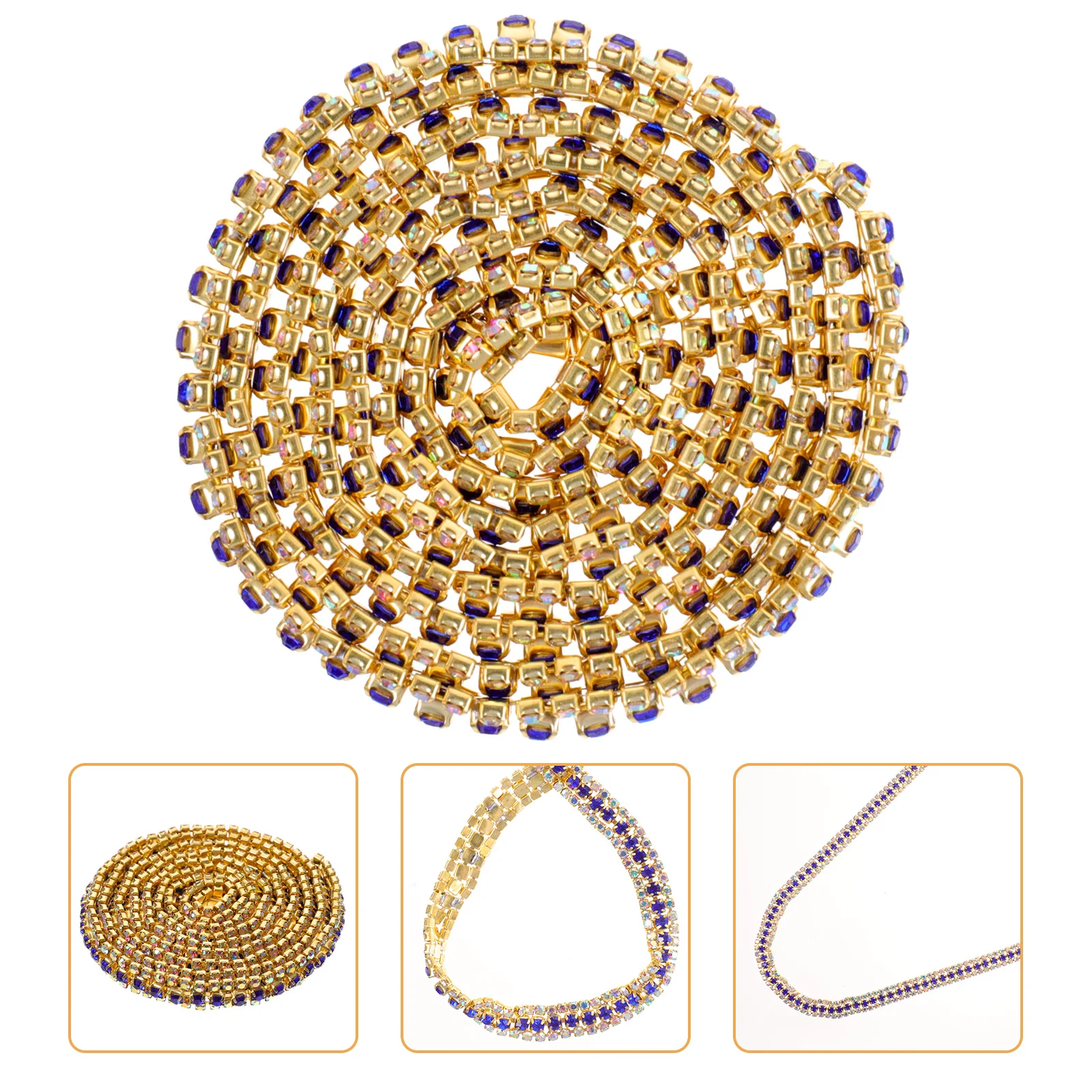 Chain Rhinestone Trim Cup Claw Jewelry Sewing Roll Applique Crafts Sewmaking Diy Close