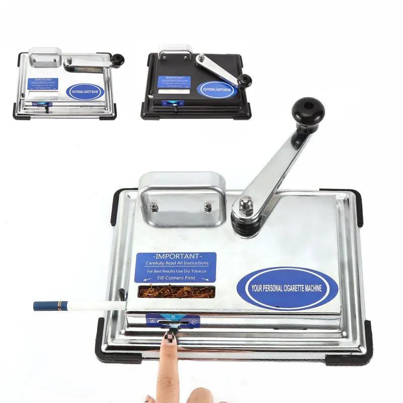 סיגריה רולינג מכונת יד הגביר שכיבות למשוך ידני סיגריות מזרק נירוסטה טבק רולר יצרנית עישון סט