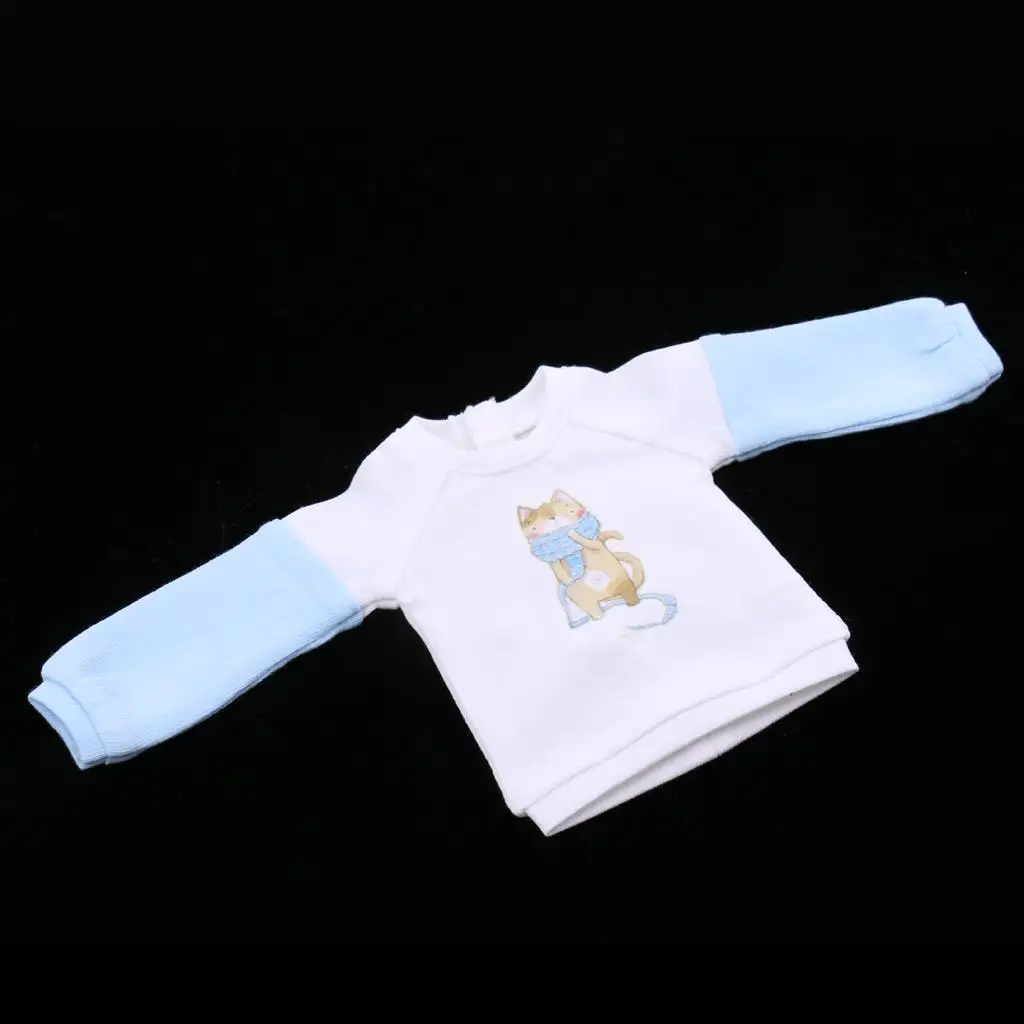 

1/6 кукла пуловер с длинным рукавом Свитшот топы Одежда для MSD DZ