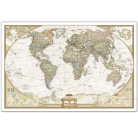 large vintage world map home decoration wall art poster wall chart canvas painting wall hanging for bedroom office living room