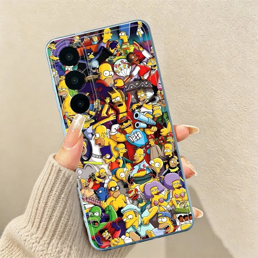 Фото Чехол для телефона Samsung Galaxy S26 Ultra S20 Plus S21 S25 Edge S23Ultra Note 20 Ultra 10 S22 FE S23 Ultra S-simpsons №5