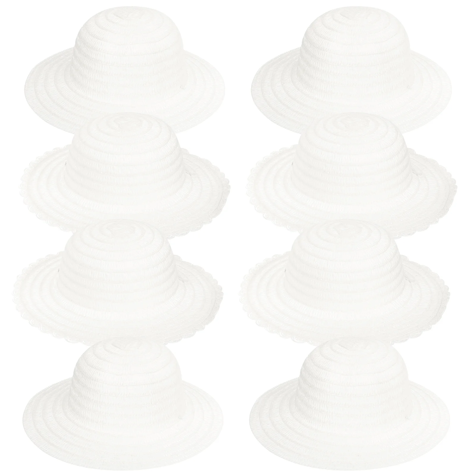 

8 Pcs Kids Toys Girls DIY Kids Hats Straw Hats Kids Straw Hats Children DIY Straw Hat Painting Hat Painting Crafts Kids