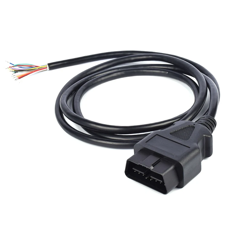 

AZGIANT 0.3M/0.6M/1.5M/3M Meter 16Pin/needle Male Connector Open Line 16 Core ELM327 Extension Cable OBD2 Cable