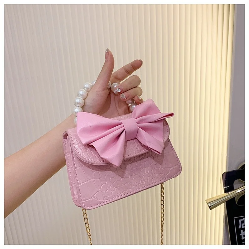 

Children's Mini Clutch Bag Cute Bow Purses and Handbags for Kids Coin Pouch Girls Mini Crossbody Bag Baby Party Purse Gift