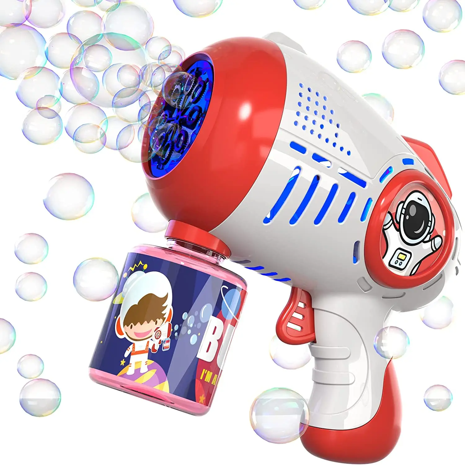 

Automa Bubble Machine for Children Bazooka Bubble Gun with Light Rocket Launcher Bubble Blower For Kids Soap Bubble Maker Toy