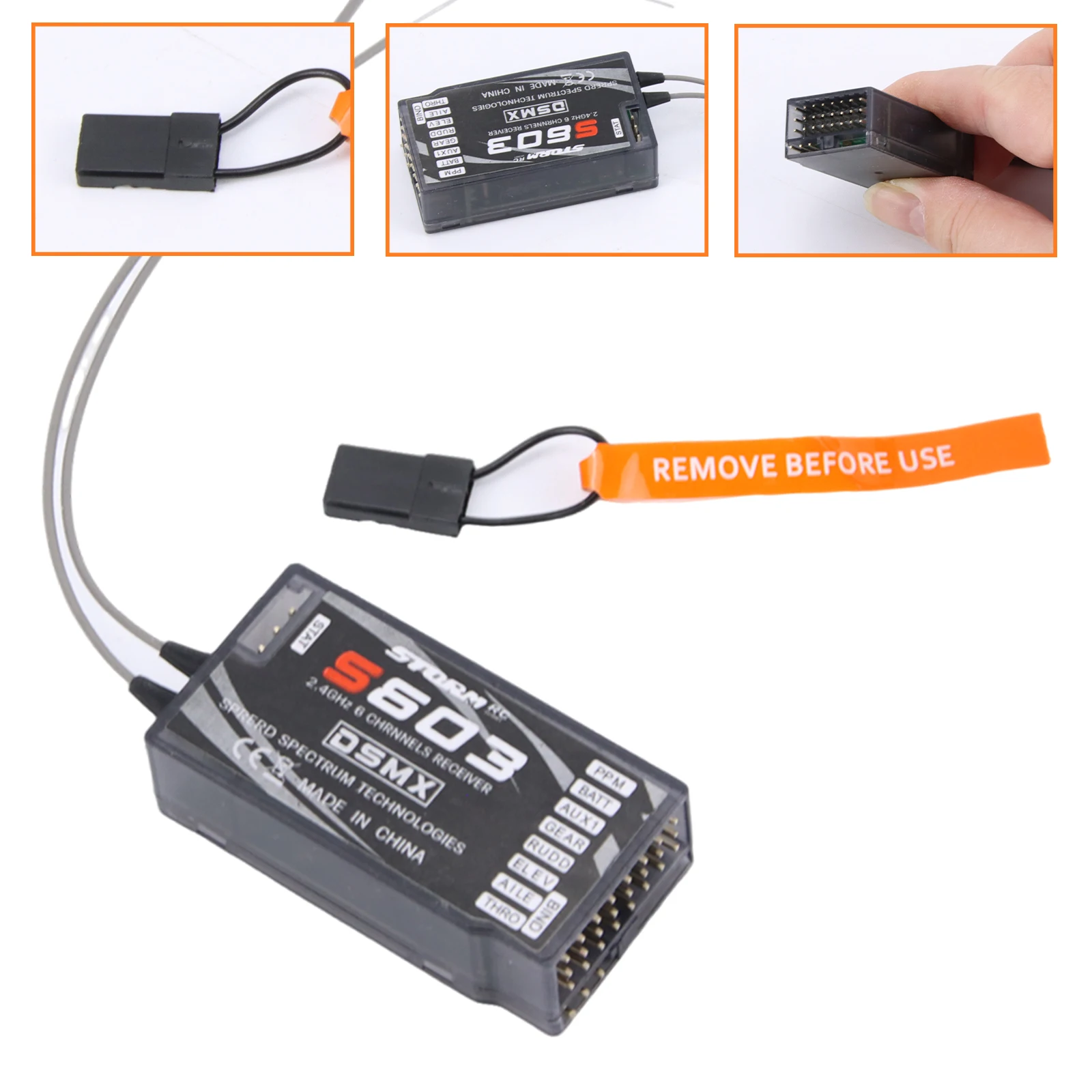 New DSMX AR6210 2.4GHz 6 Channel MKron DSM2 S603 RC Receiver for Spektrum Transmitter DX6i DX7 DX8 JR DSX7 DSX9 Transmitter