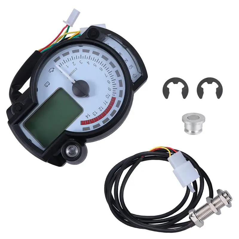 

Цифровой спидометр для мотоцикла, 7-цветный светодиодный дисплей, датчик скорости для мотоцикла, 1 шт.