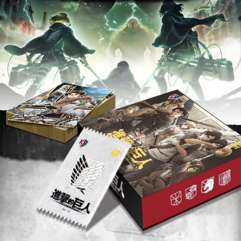 

Attack on Titan 30 PCS Genuine Anime Card Box Rare SSP SSR SP Eren Jaeger Mikasa·Ackerman Armin Arlert Limited Collection Card