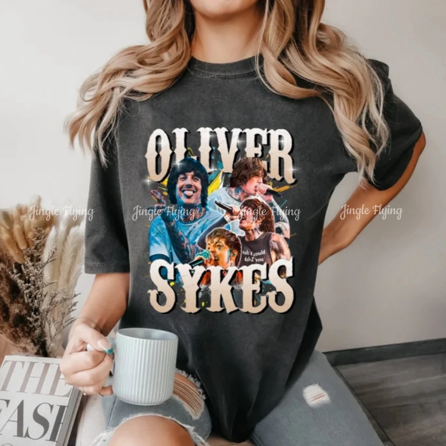 Рубашка в стиле ретро Oliver Sykes индивидуальный подарок для женщин футболка с