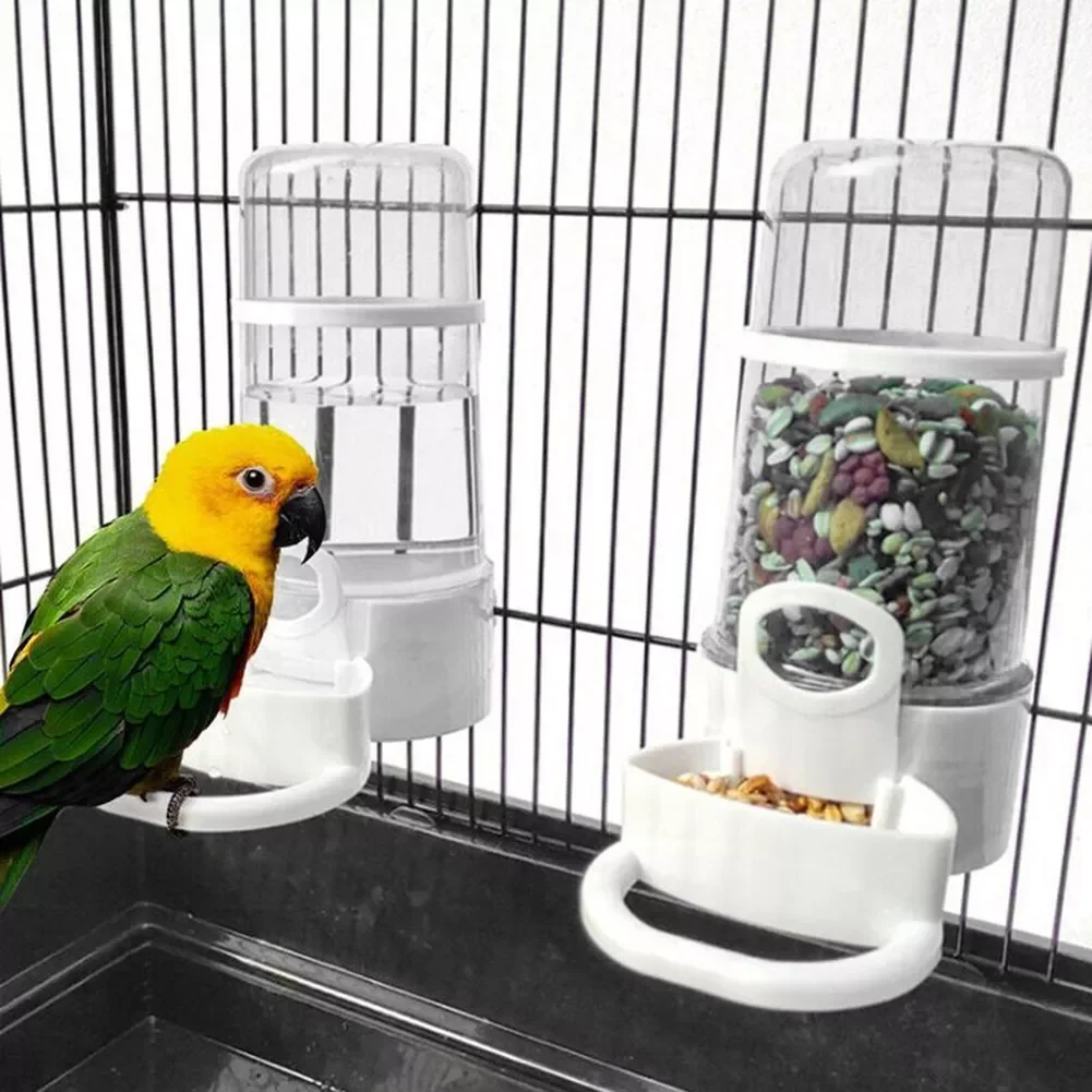 

2023New Water Drinker Feeder Waterer with Clip Pet Bird Supplies Dispenser Bottle Drinking Cup Bowls For Pet Parrot Cage