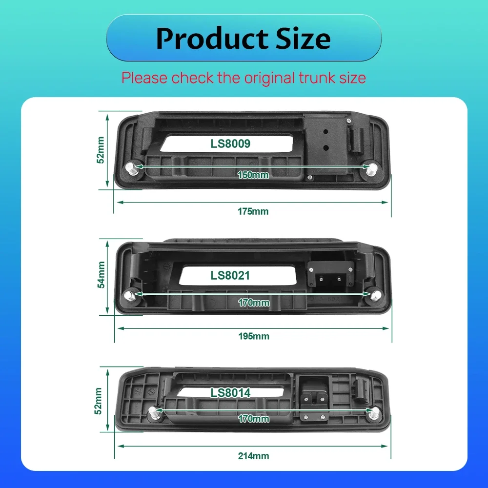 AHD 1080P Автомобильная камера заднего вида на ручке багажника для Mercedes Benz ML350 W176 W205