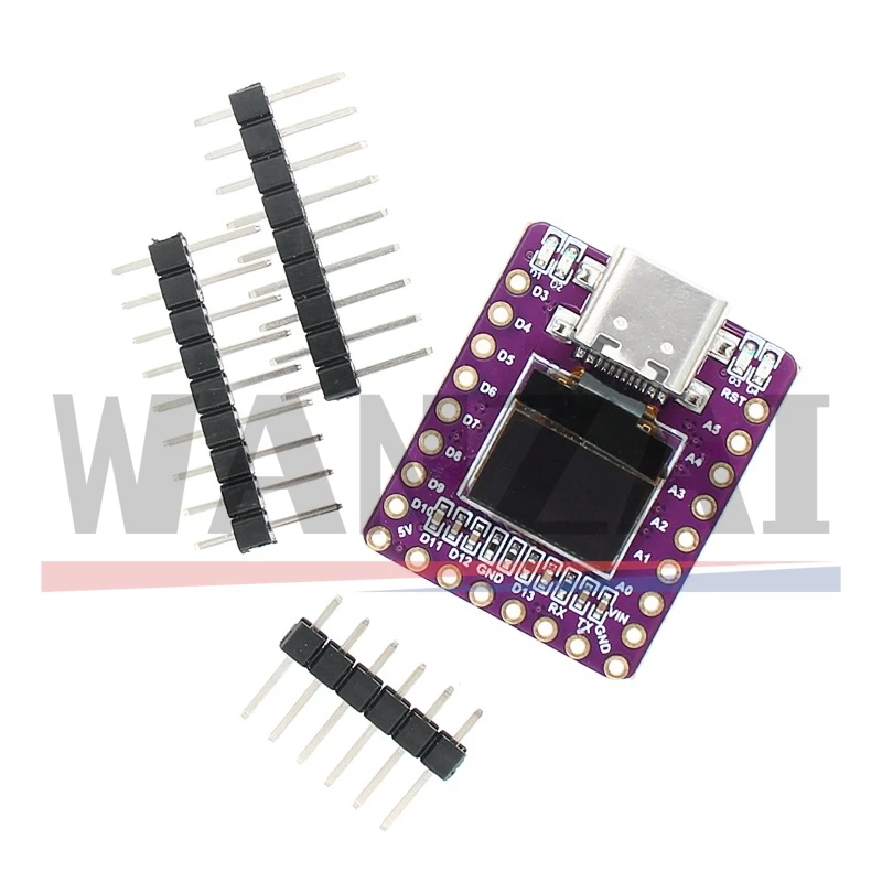 Макетная плата Nano 3 0 OLED USB Type-C NANO 5-дюймовый модуль супермини экран Atmega328