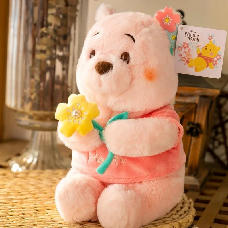 

Disney Anime Kawaii Pink Winnie The Pooh Plush Toy Scented Cartoon Pillow Peluches Brinquedos Toys for Girls Figure Gifts