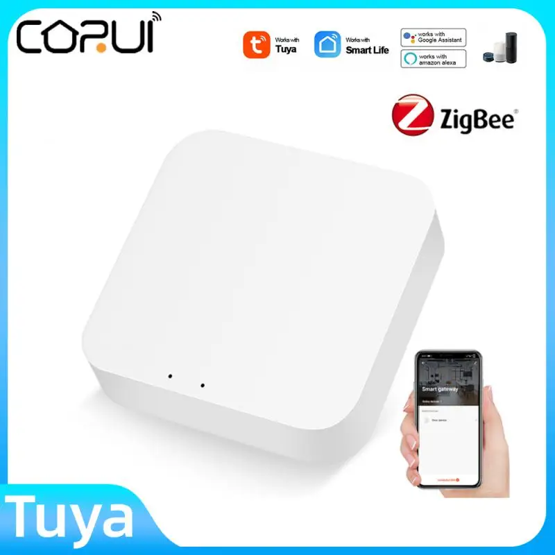 

CORUI Zigbee Tuya Smart Gateway Hub Bridge Remote Control Via Smart Life APP Smart Home Devices Work With Alexa Google Home