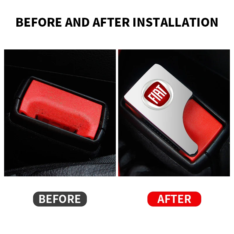 Скрытая Автомобильная безопасная пряжка для ремня безопасности FIAT 500x Grande Punto evo