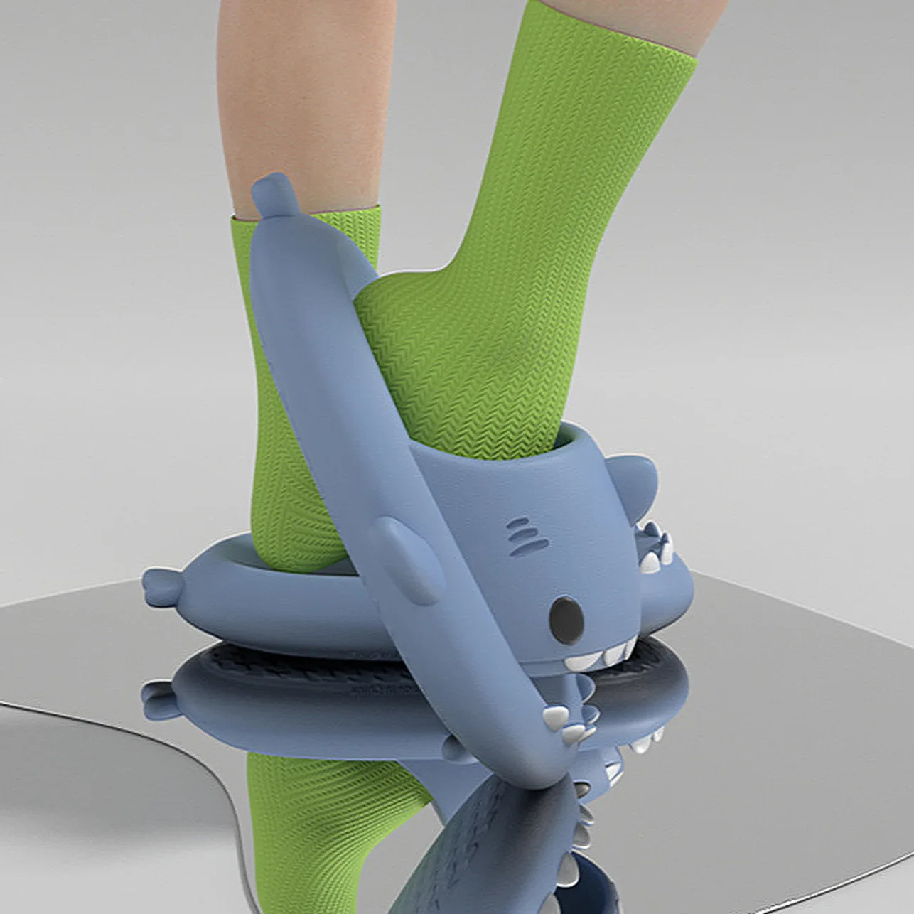 Fashion Shark Slippers Women Men Indoor Bathroom Shark Slides Sandals Summer Flat Shoes Soft EVA Couple Beach Flip Flops